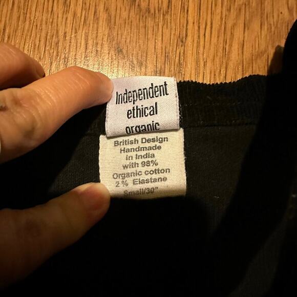 Lucy & Yak Black Corduroy Overalls Dungarees size small 30” tapered full - Picture 8 of 11